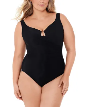 2024  Miraclesuit Women's Plus Solids Escape One Piece (More colors available) - 6518966W