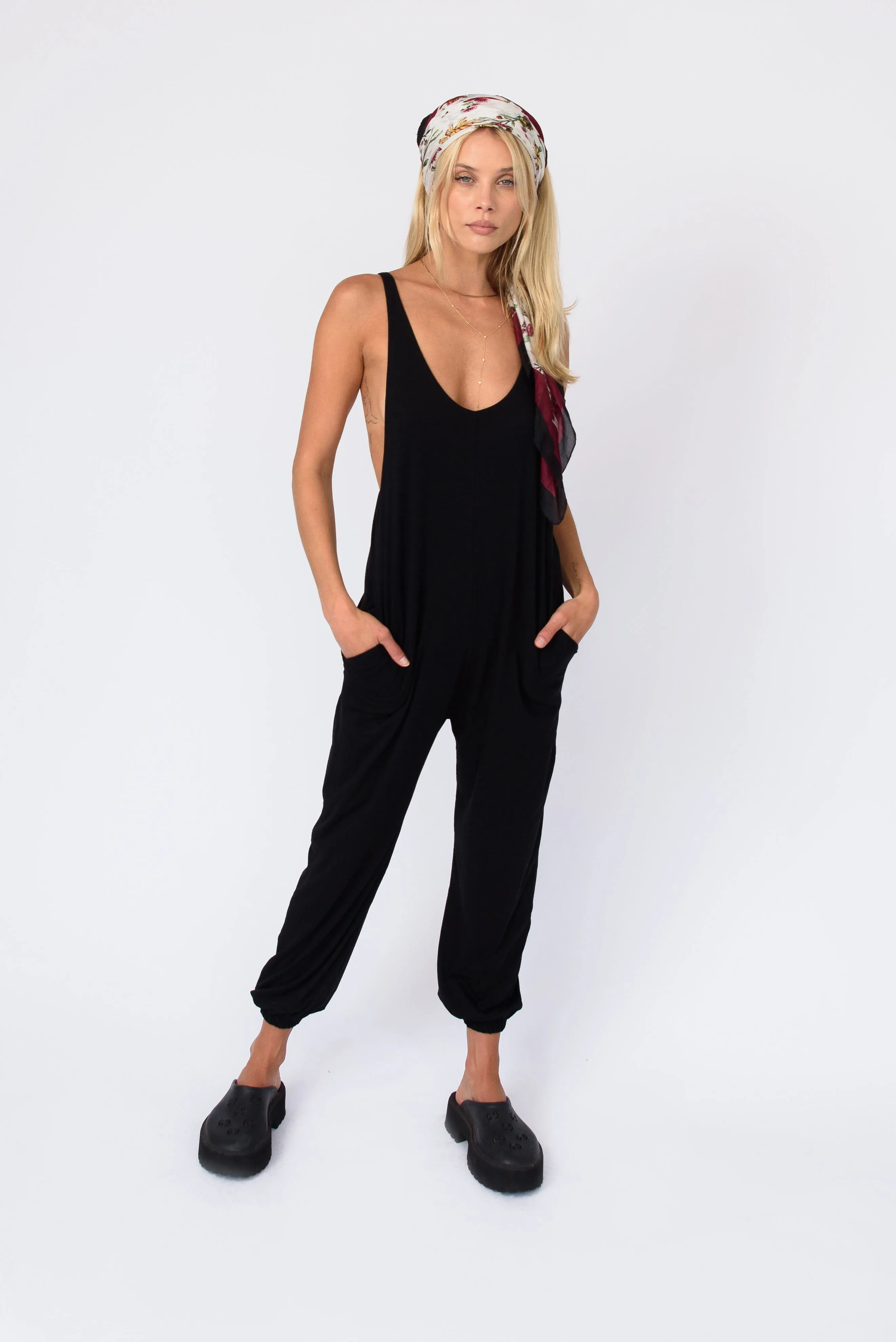 Alyse Jumpsuit Jersey - Black