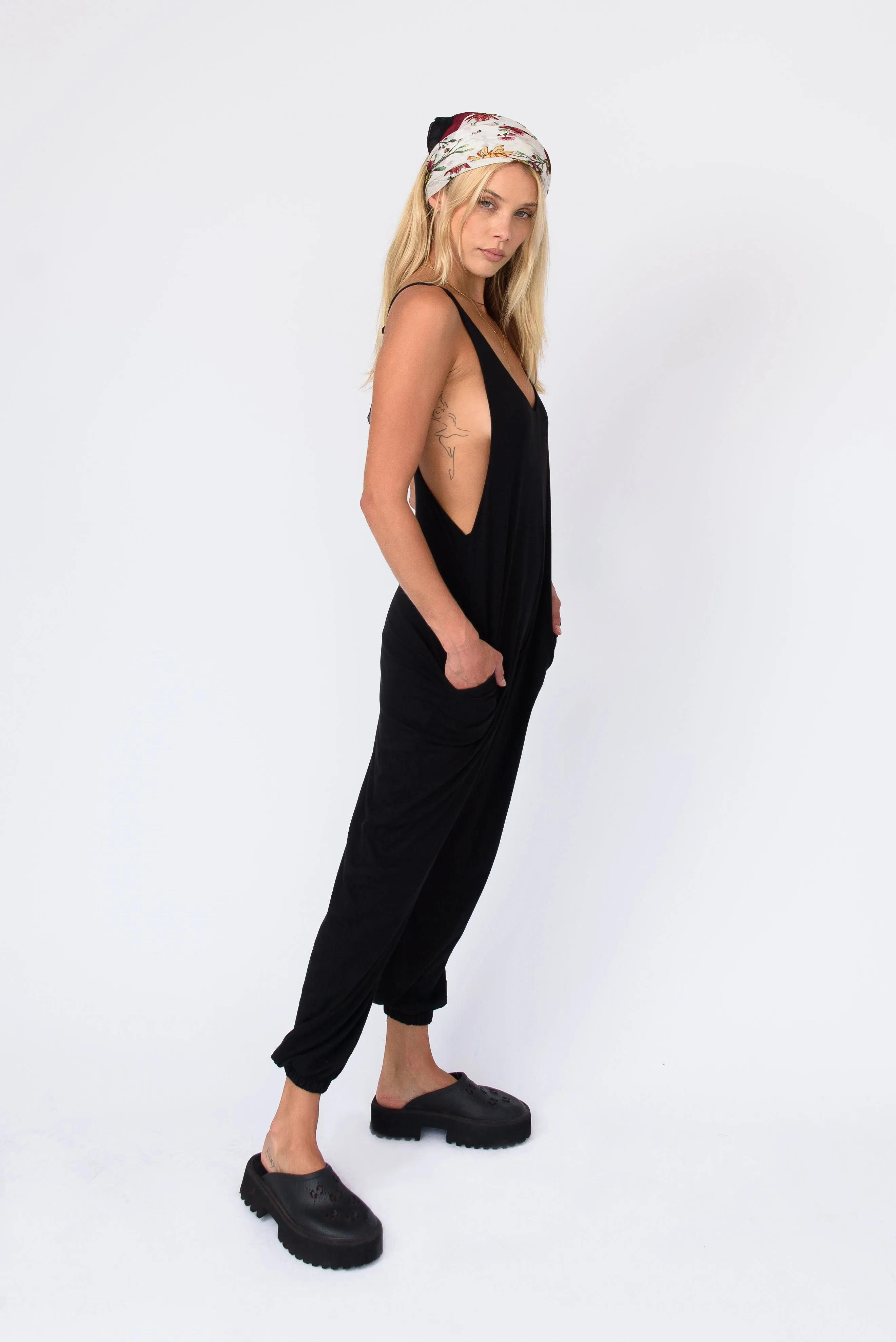 Alyse Jumpsuit Jersey - Black