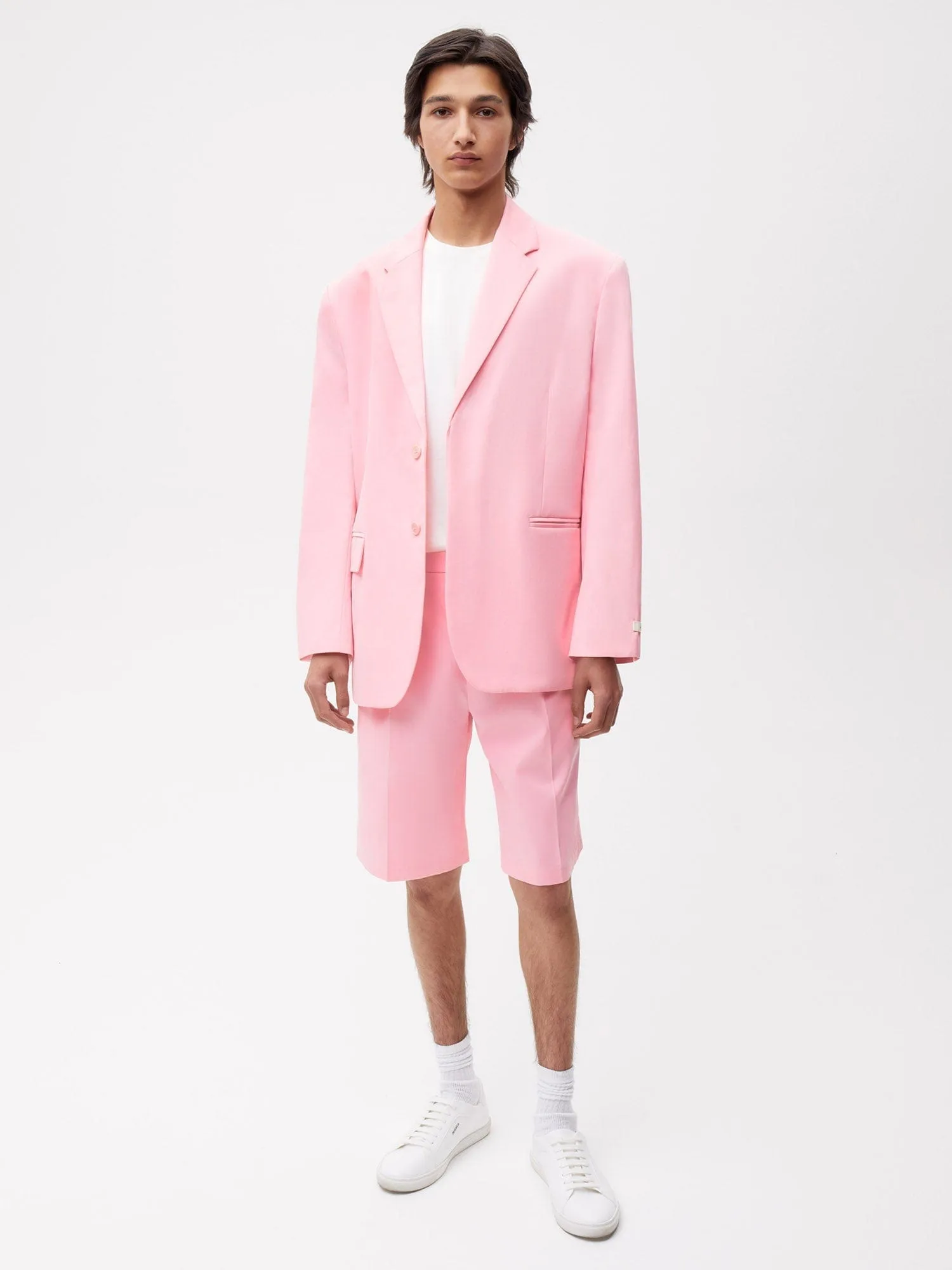 Archive Men's Cotton Tailored Shorts—sakura pink