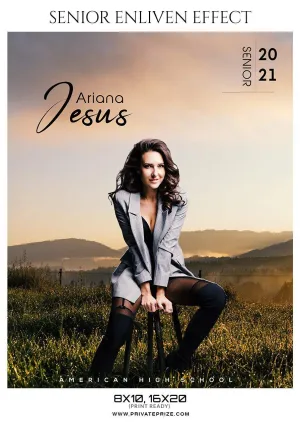 Ariana Jesus - Senior Enliven Effect Photography Template