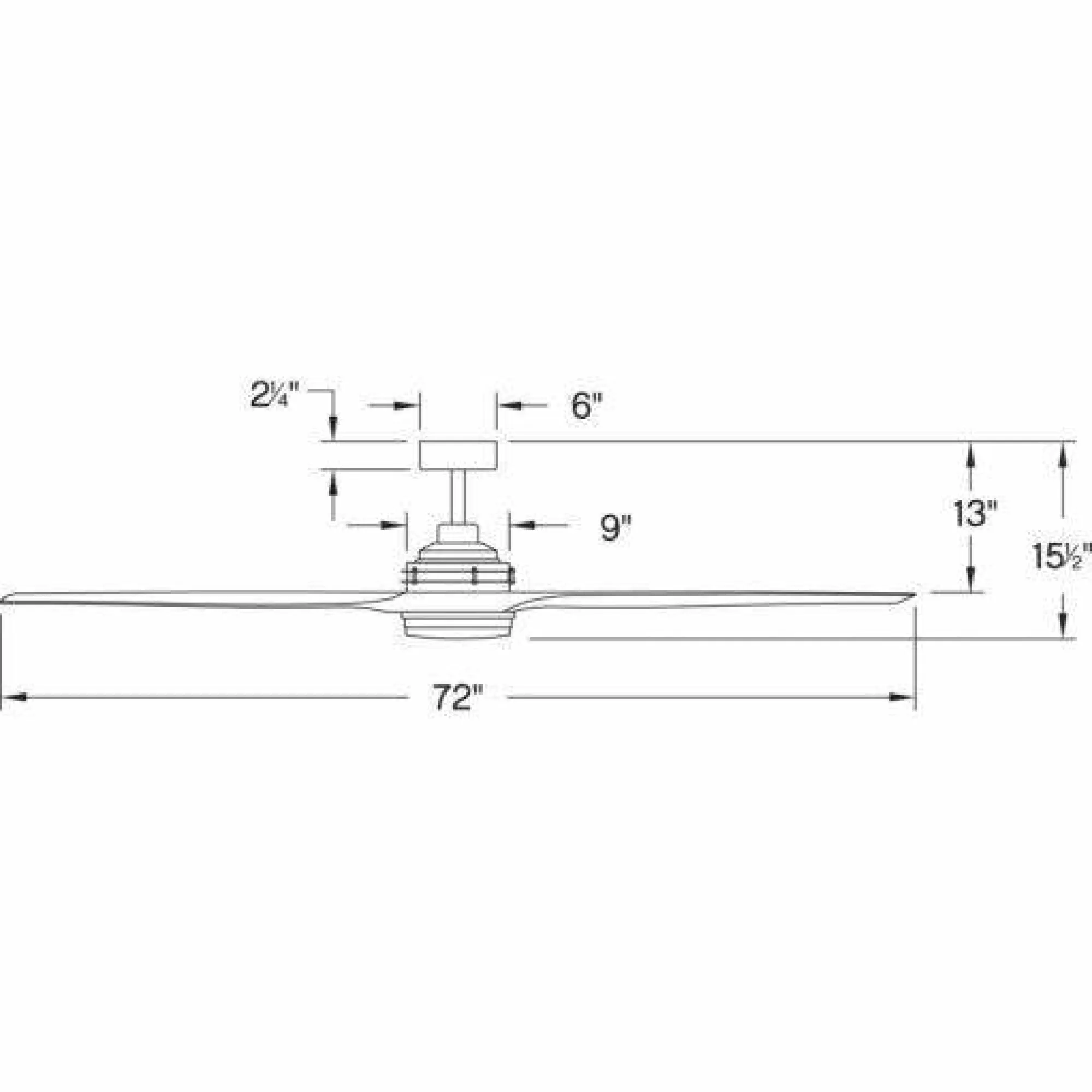 Artiste 72" LED Fan - Bronze/Walnut