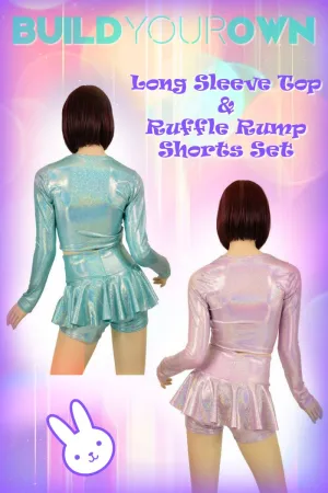 Build Your Own 2pc Top & Ruffle Rump Shorts Set