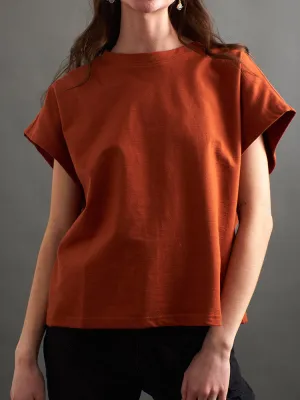 Caitlin Top - Loop Knit Clay