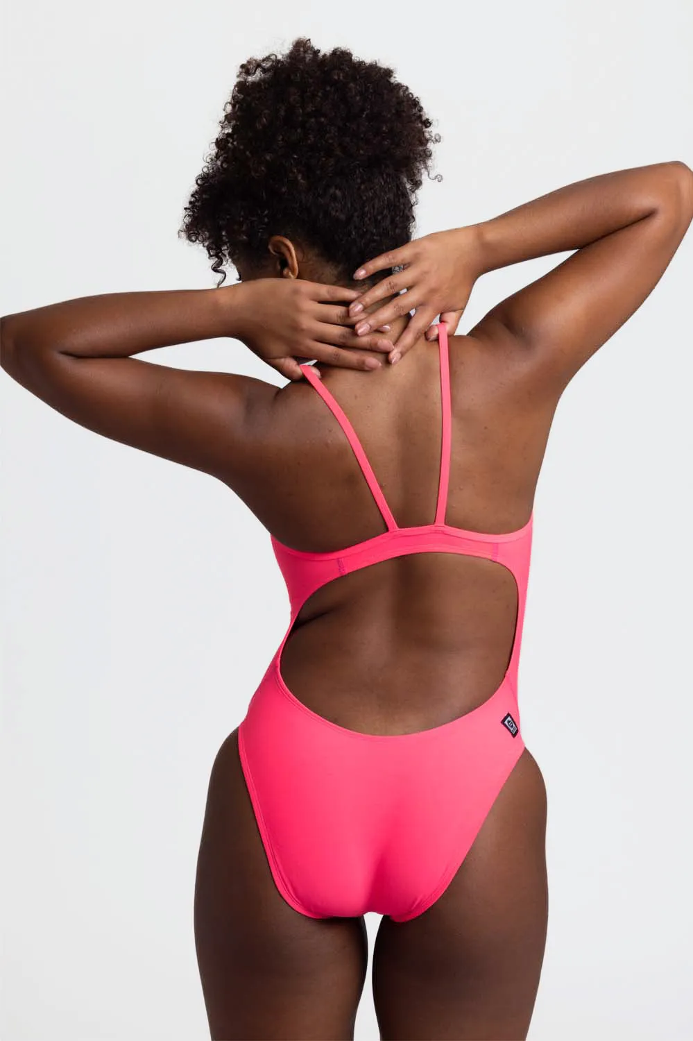 Chevy Swim Onesie - Hot Pink