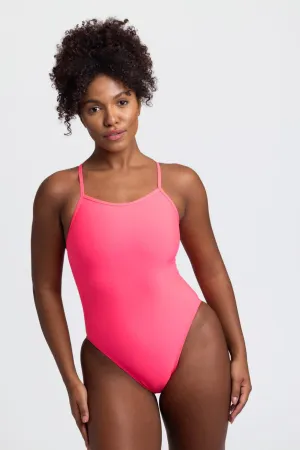 Chevy Swim Onesie - Hot Pink