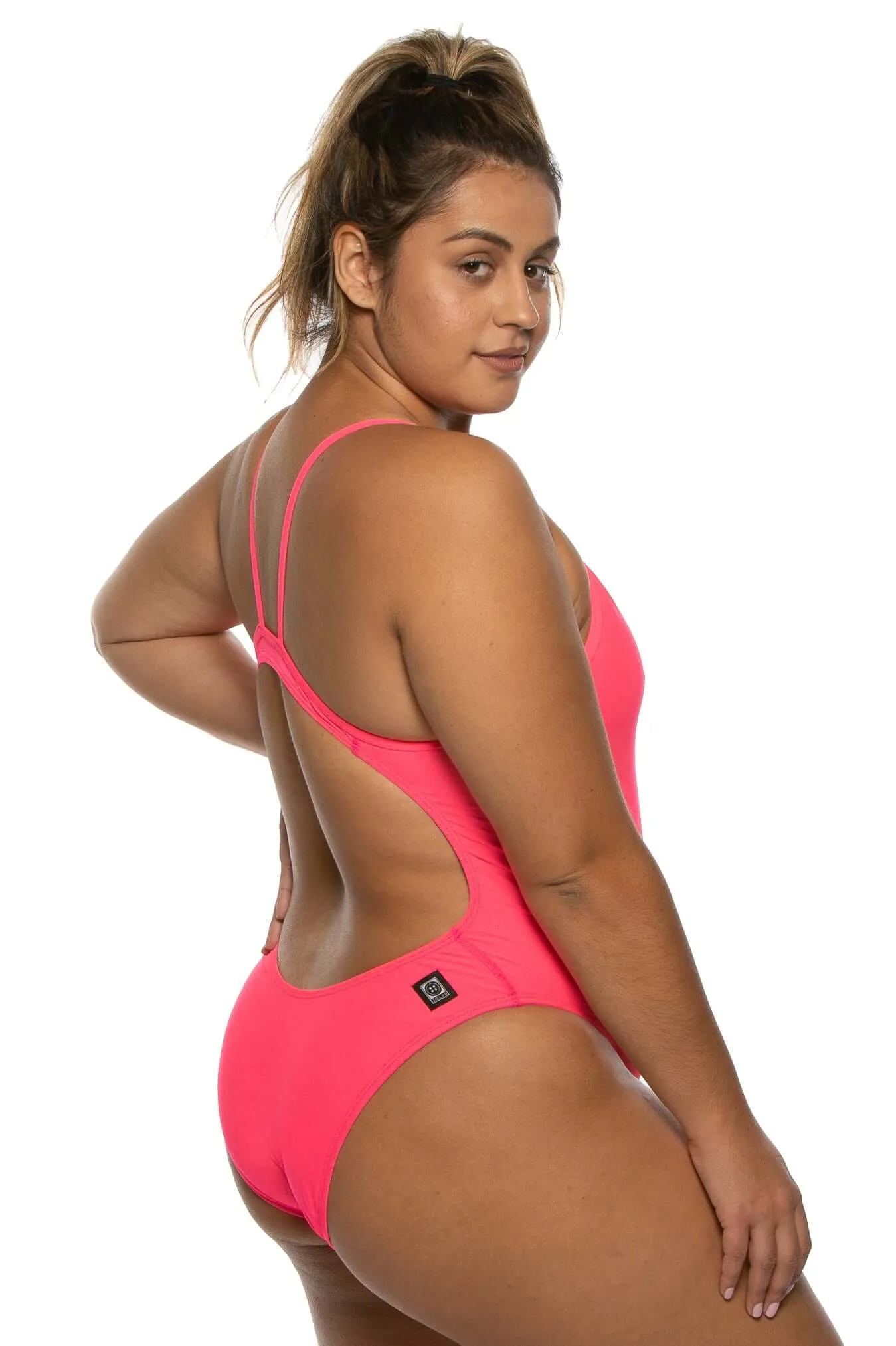 Chevy Swim Onesie - Hot Pink