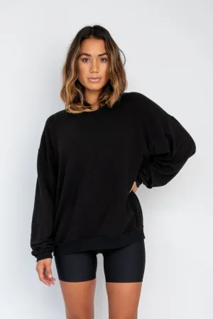 CLOUDLUX Chris Crewneck - Black