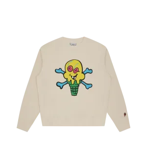 CONES & BONES CREWNECK - OFF WHITE