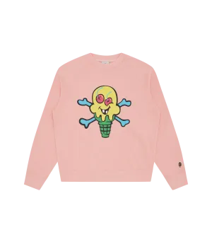 CONES & BONES CREWNECK - PINK