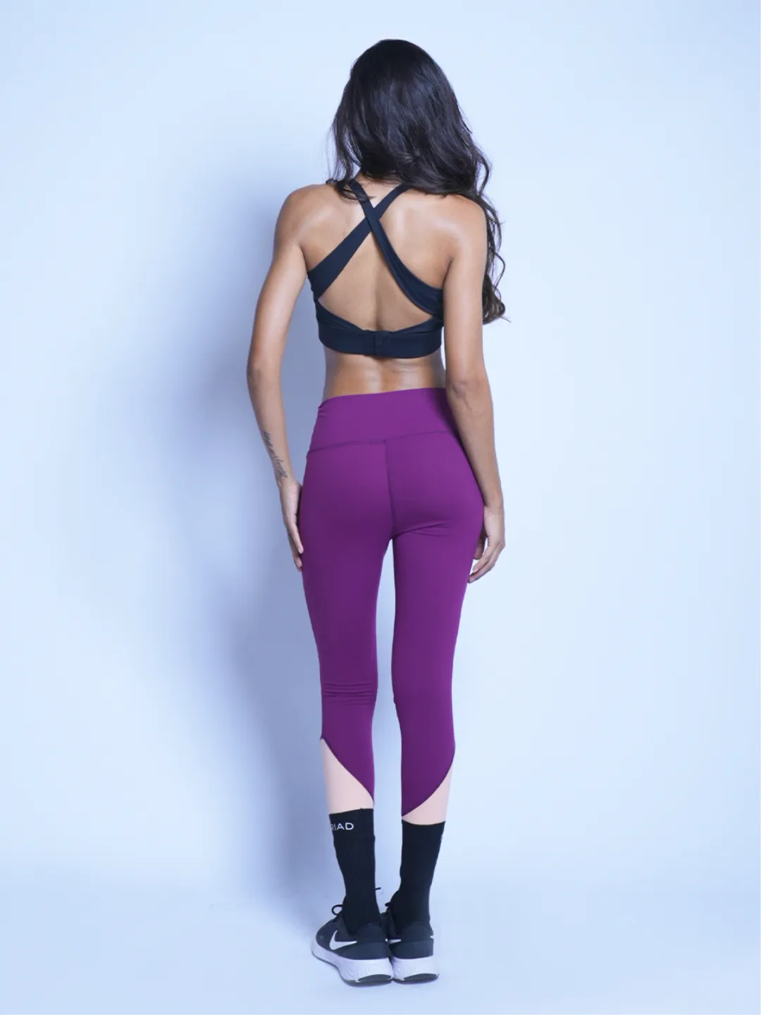 Contour Block Leggings Plum/Peach