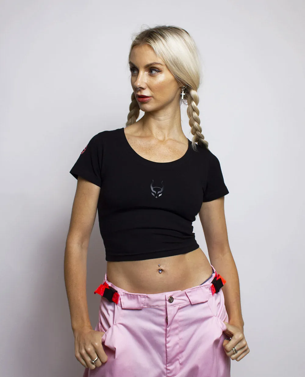 CYBERDOG LOGO CROP TEE