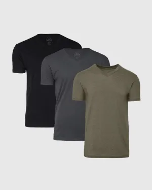 Dark Tones V-Neck Tee 3-Pack