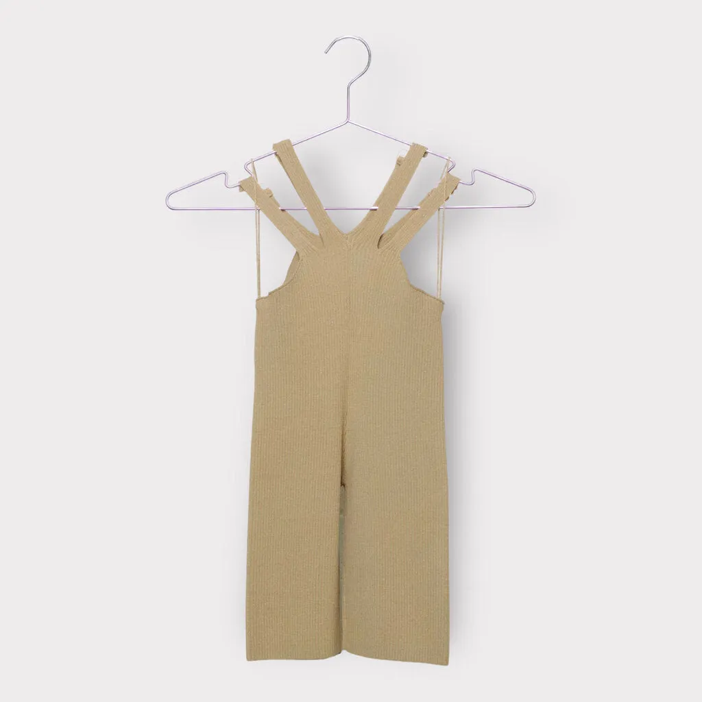 Dion Lee Beige Ribbed Hip Strap Bike Shorts