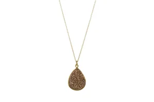 Druzy TEARDROP SPS necklace