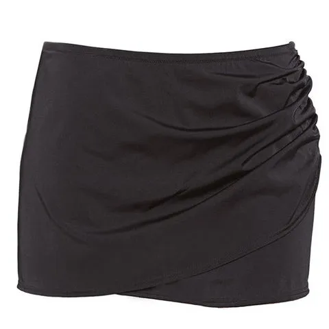 Elomi Wrap Skirted Brief Swim Bottom Black