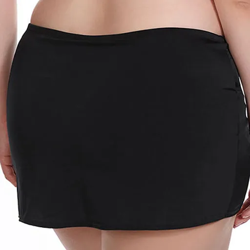 Elomi Wrap Skirted Brief Swim Bottom Black