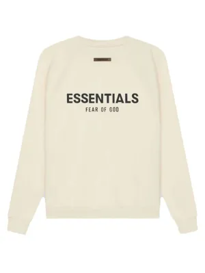 Fear Of God Essentials Back Logo Pullover Crewneck  Cream/Buttercream [SS21]