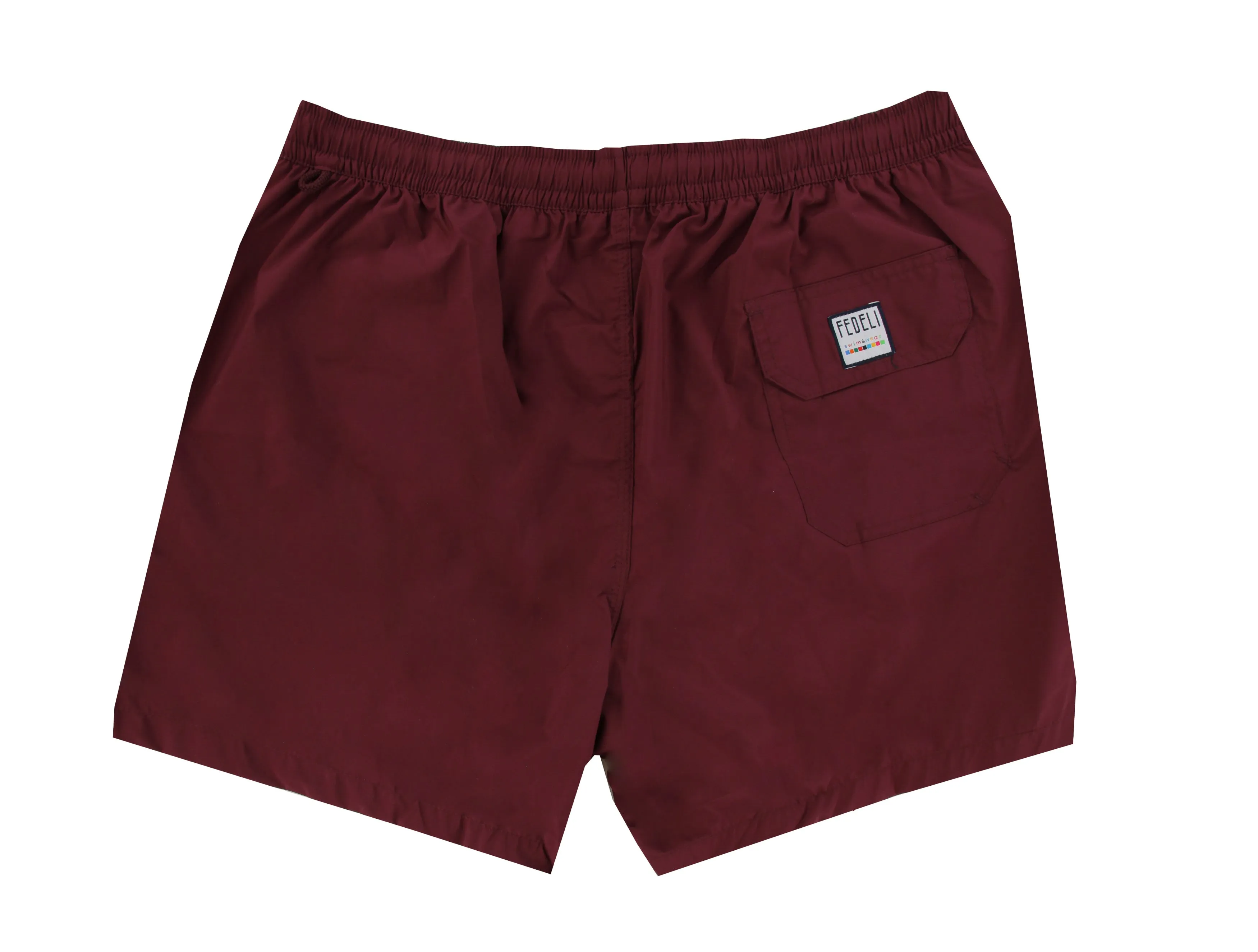 Fedeli Burgundy Red Swim Shorts