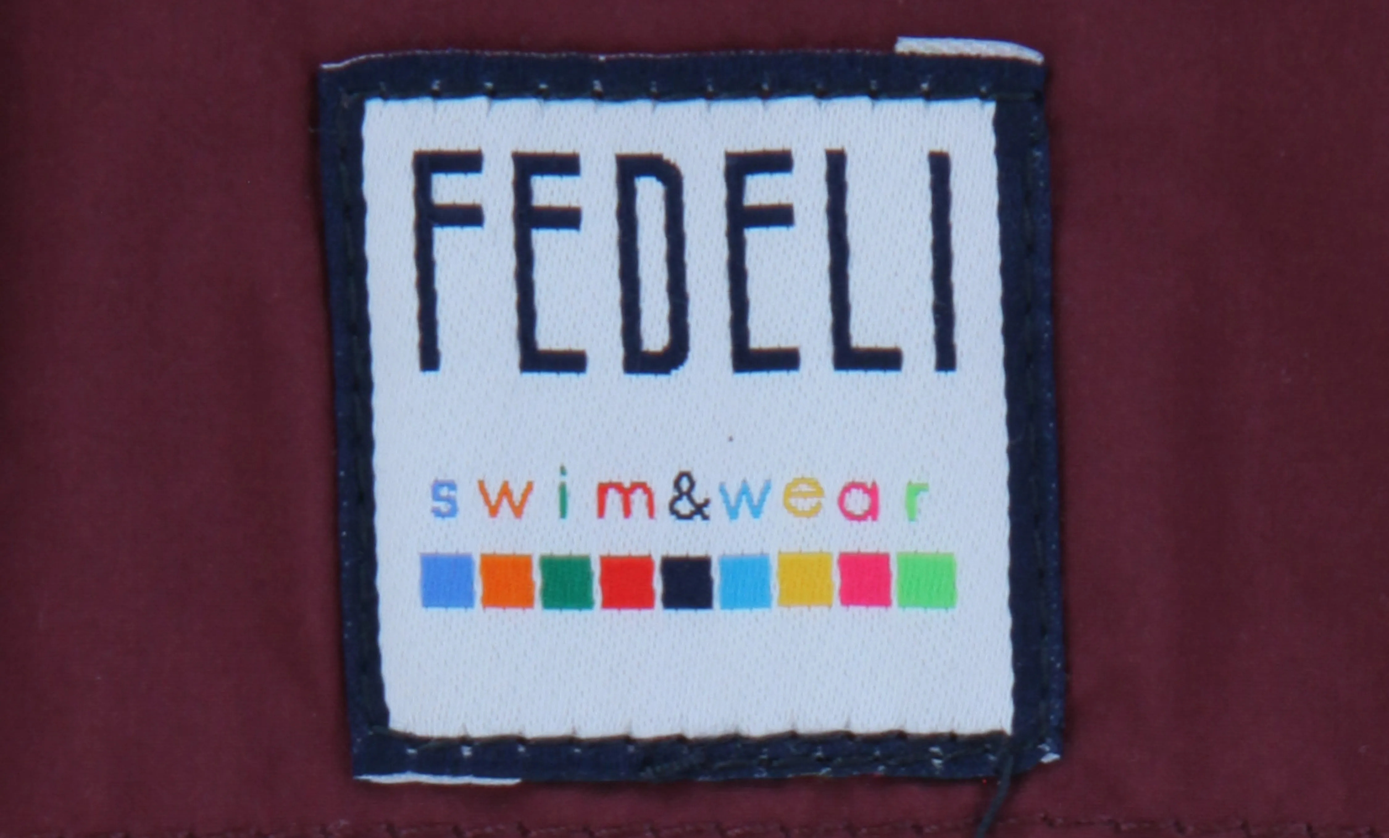 Fedeli Burgundy Red Swim Shorts