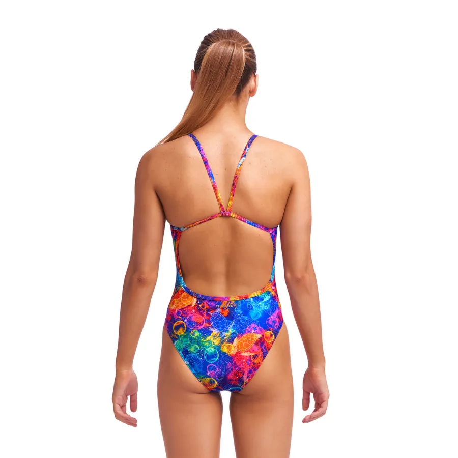 Funkita Girls Single Strap One Piece FS16G - Ocean Galaxy