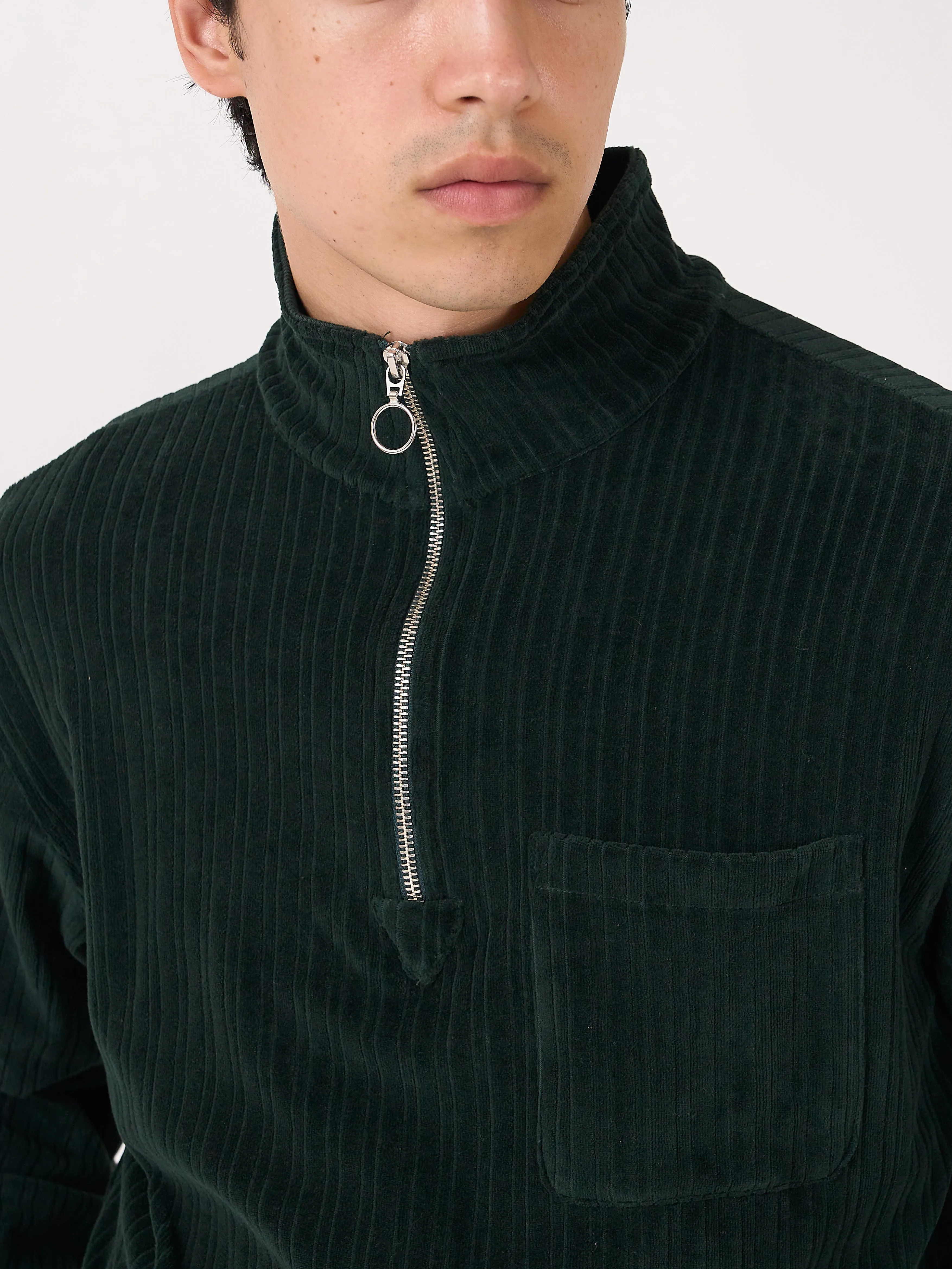 Half Zip Sweatshirt Willow Dark Green