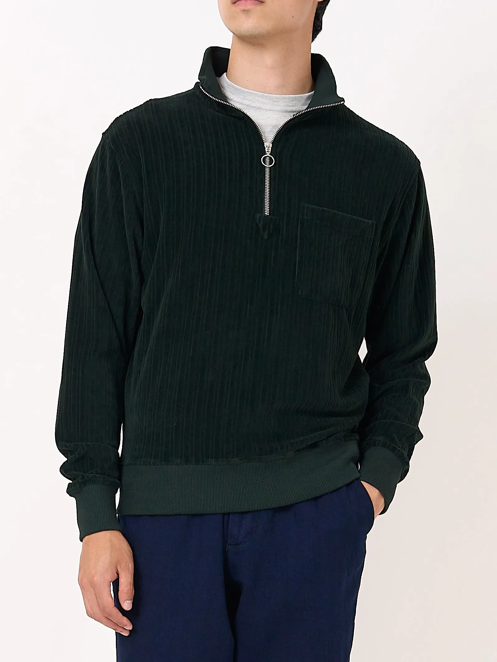 Half Zip Sweatshirt Willow Dark Green