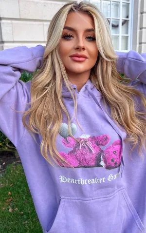 Heartbreaker Gang Teddy Bear Lilac 🧸 Hoodie