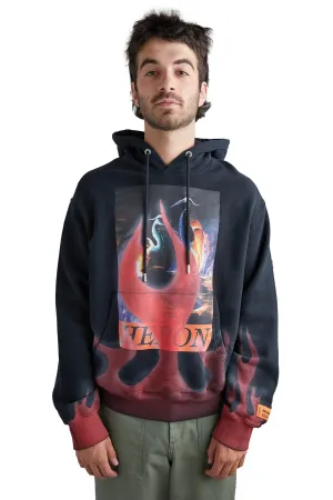 Heron Preston Heron Times Flamed Hoodie 'Black/Red'