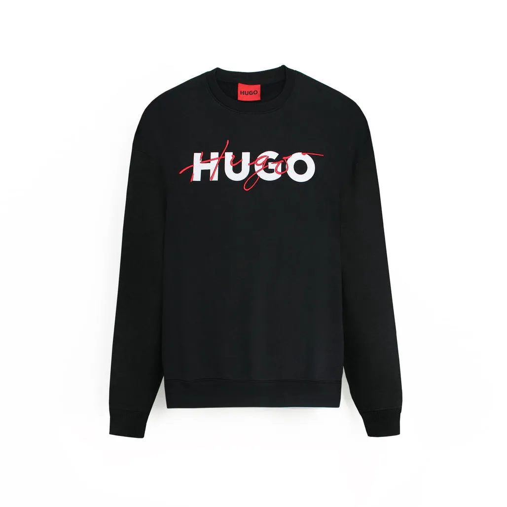 HU - Men 'Black' Hybrid Logo Fleece Sweatshirt HU606