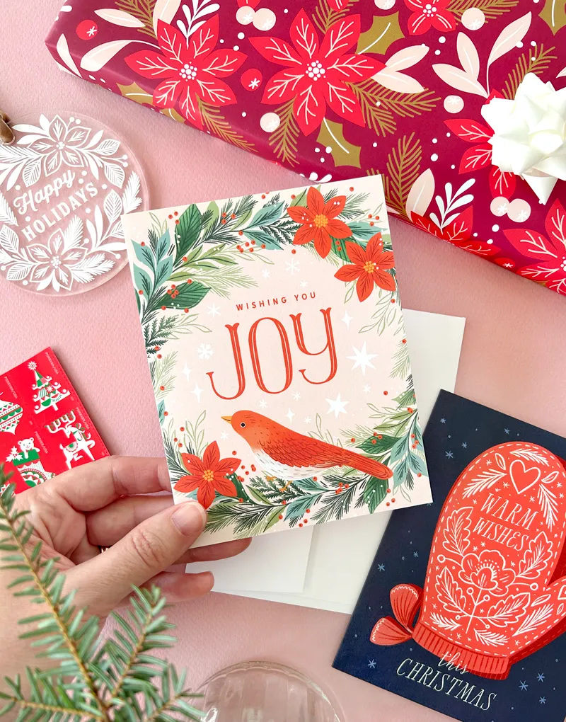 Joyful Wreath Holiday Card