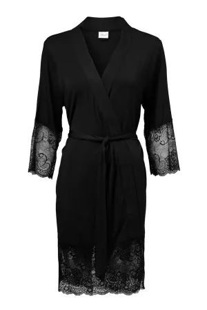 Lace Kimono Black