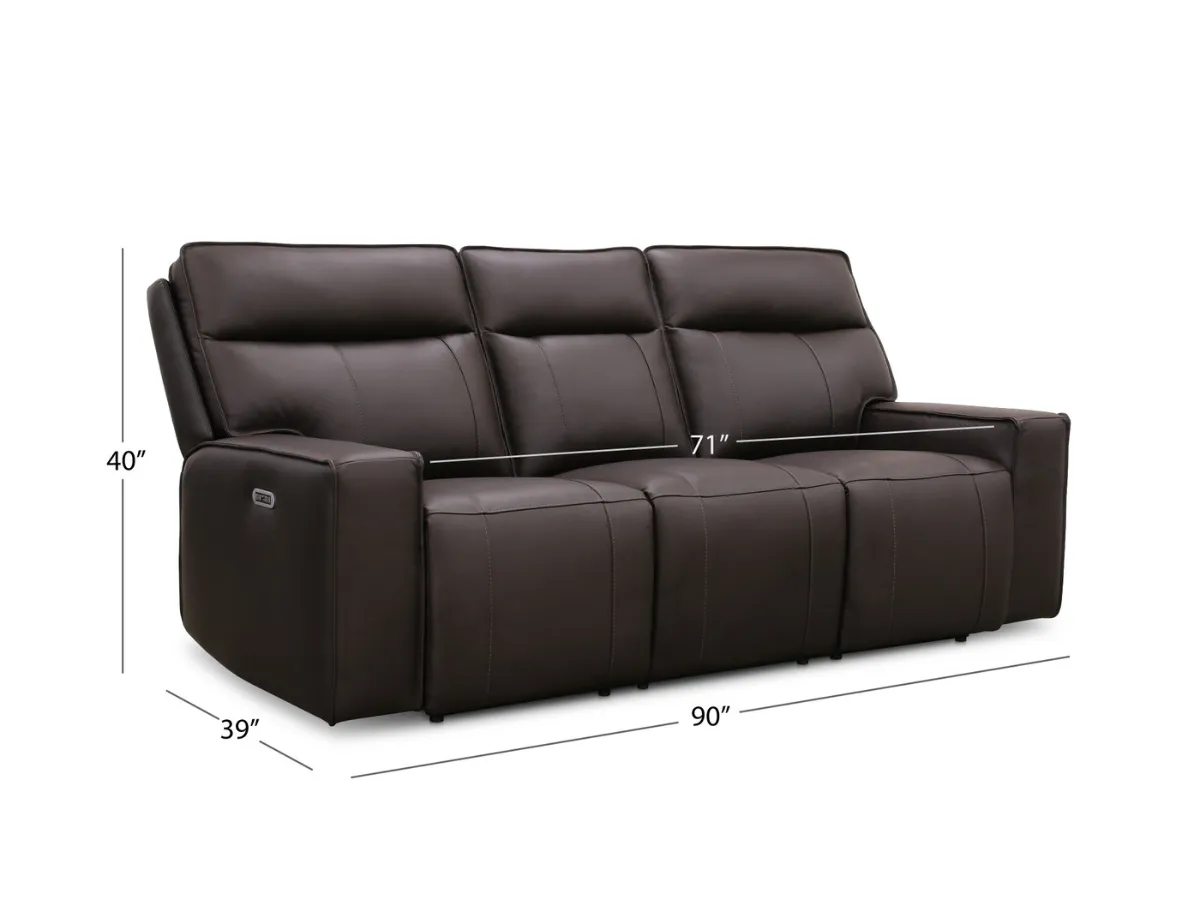 Layton 2-pc Leather Power Reclining Set