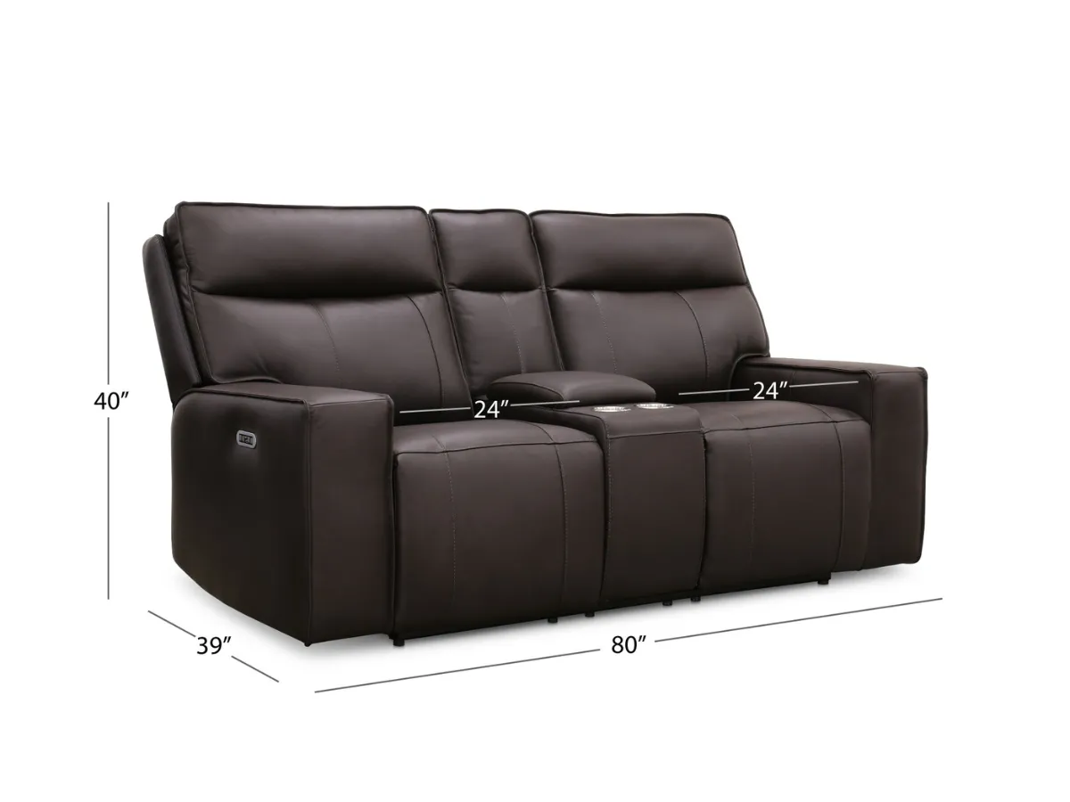 Layton 2-pc Leather Power Reclining Set