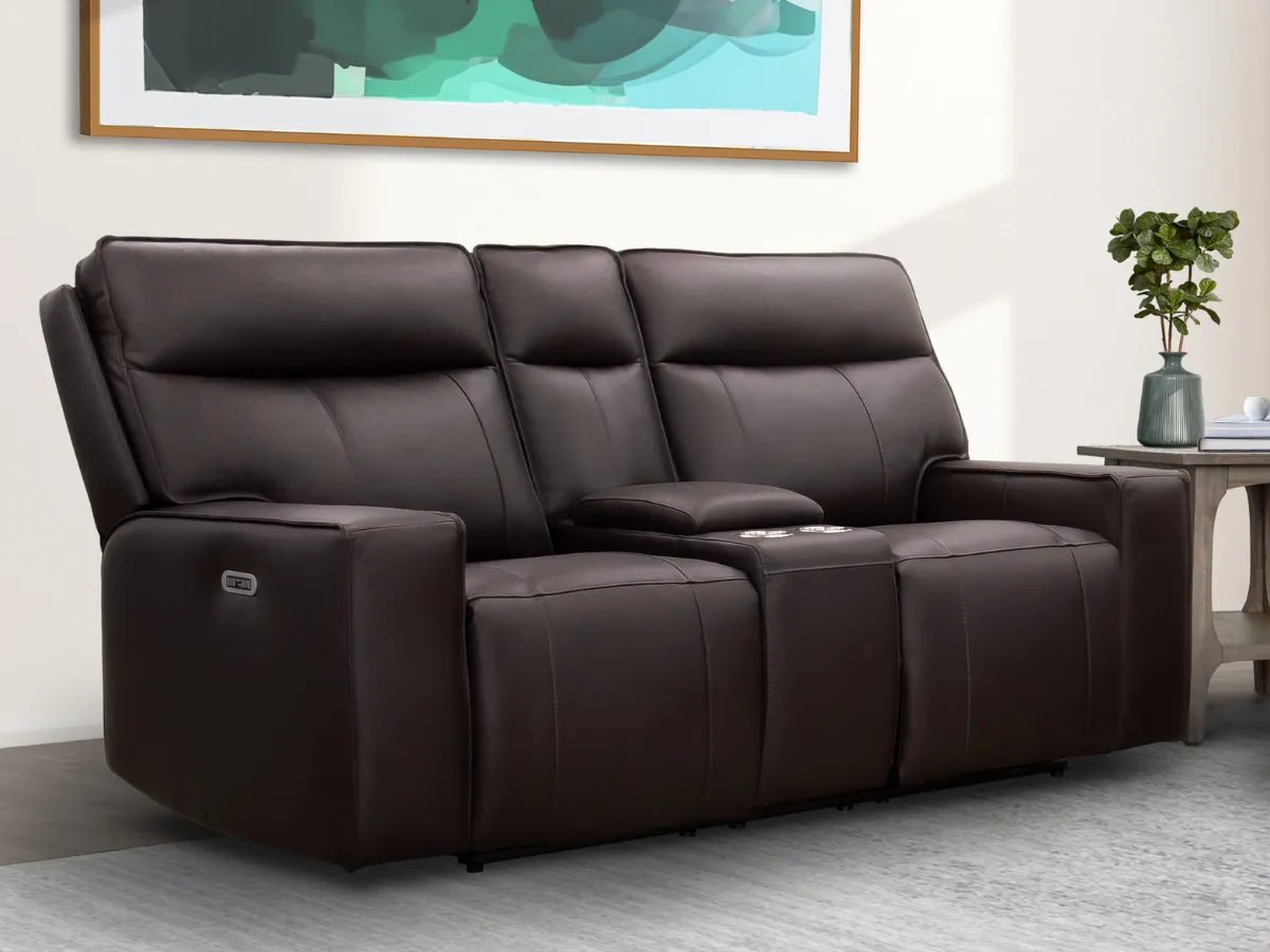 Layton 2-pc Leather Power Reclining Set