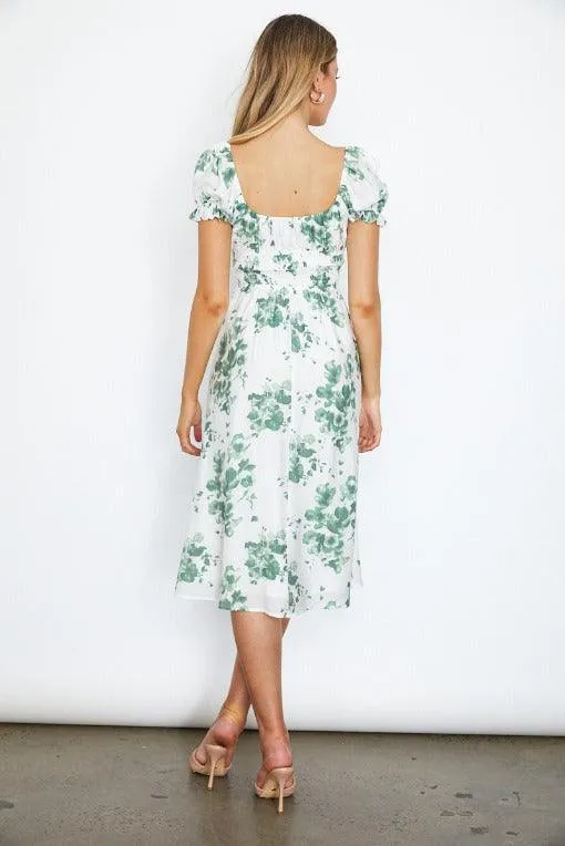 Marleen  Dress - White  Floral