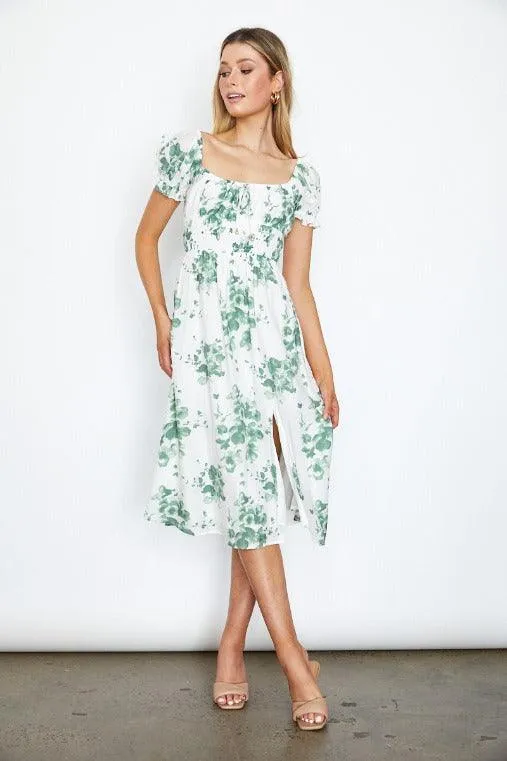 Marleen  Dress - White  Floral