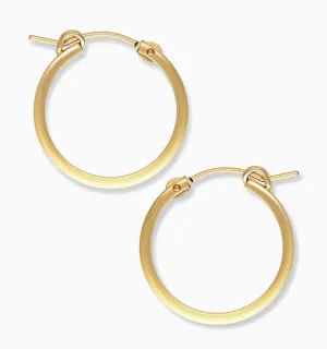 Medium Gold Hoop Earrings