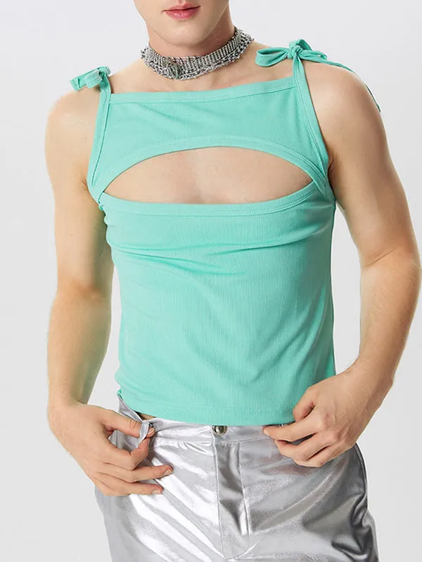 Mens Deconstructed Solid Knot Tank SKUK69101