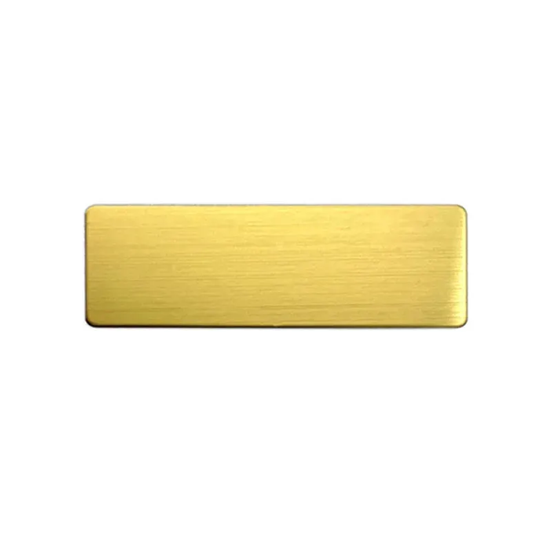 Mirror Brushed Blank Badge