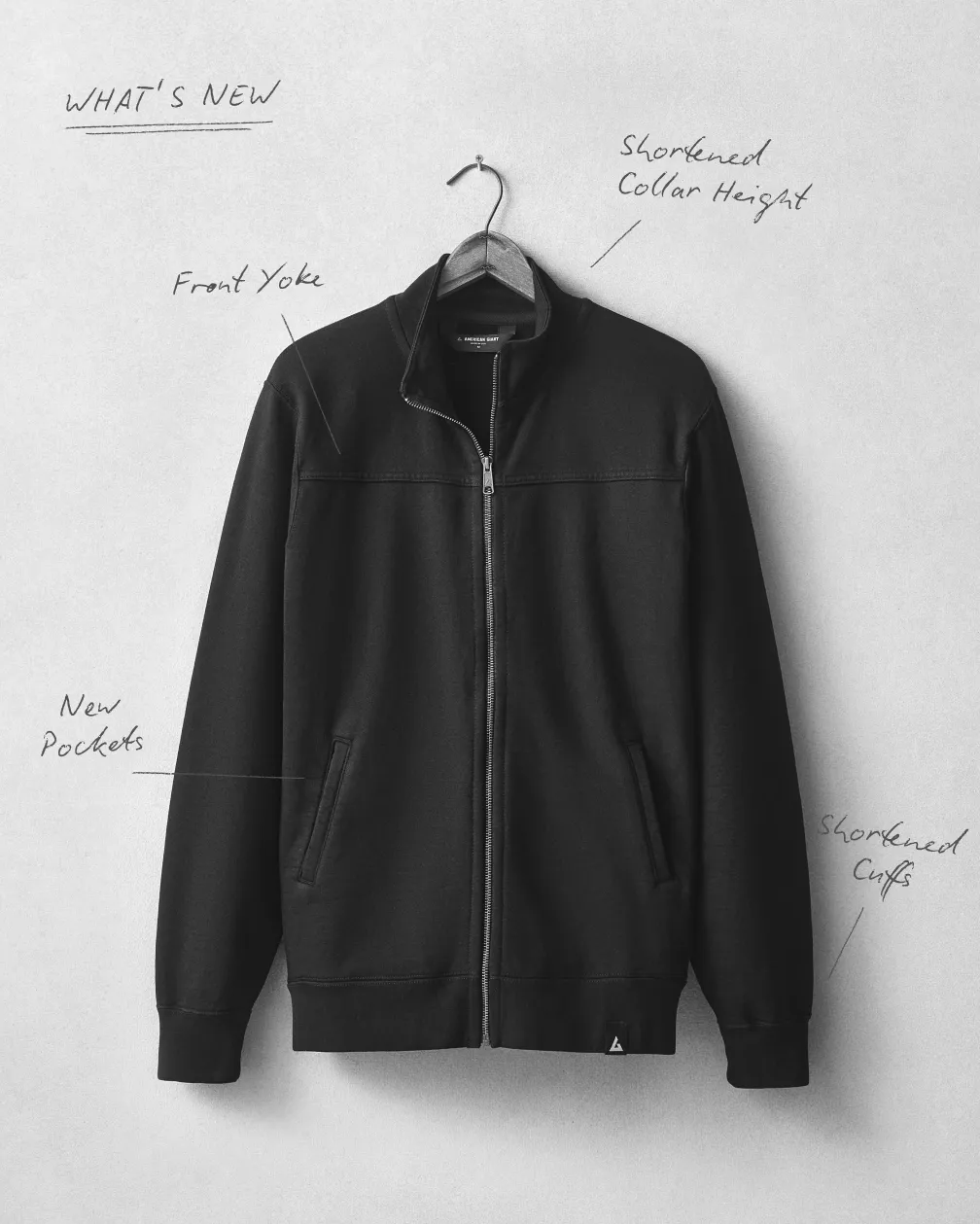 Moto Full Zip - Black