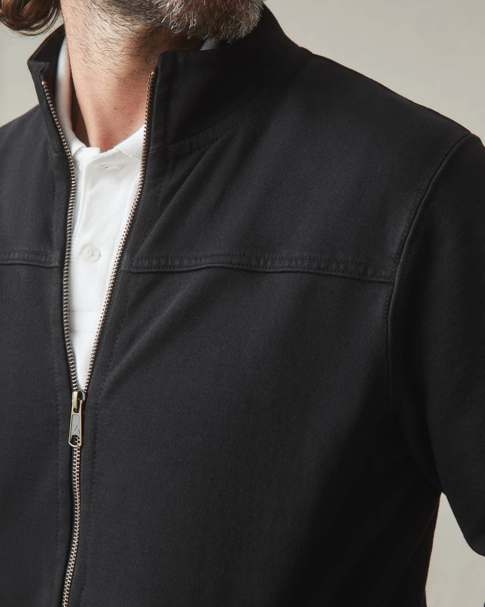 Moto Full Zip - Black