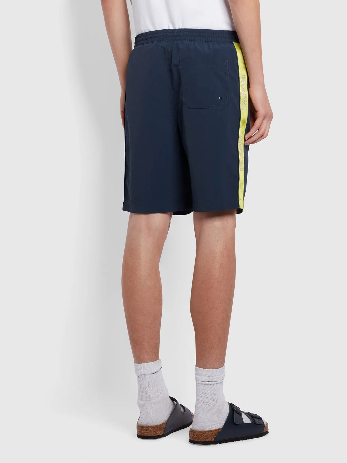 Murphy Regular Fit Panel Swim Shorts In Navy