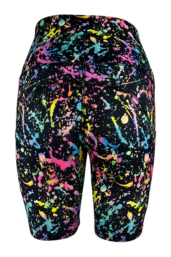 Neon Fusion Shorts   Pockets