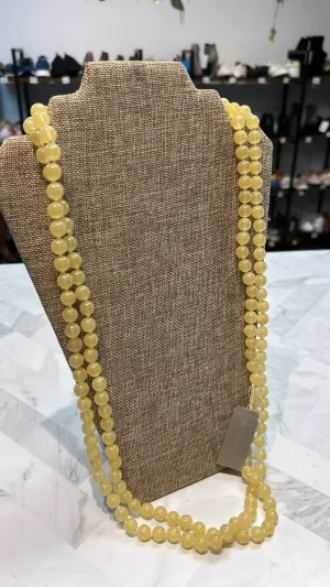 New Nordstrom Yellow Necklace, 70"