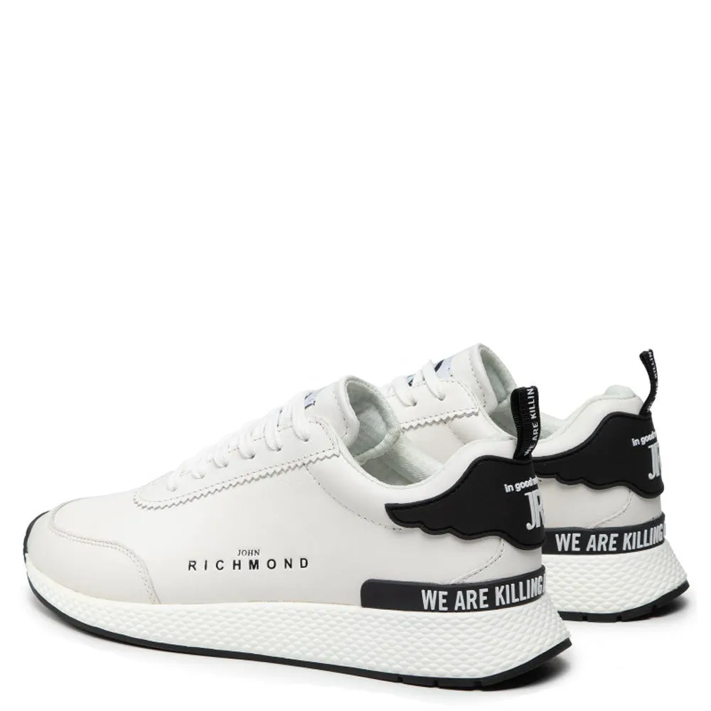 Scarpe Uomo JOHN RICHMOND Sneakers Running in Pelle Bianca