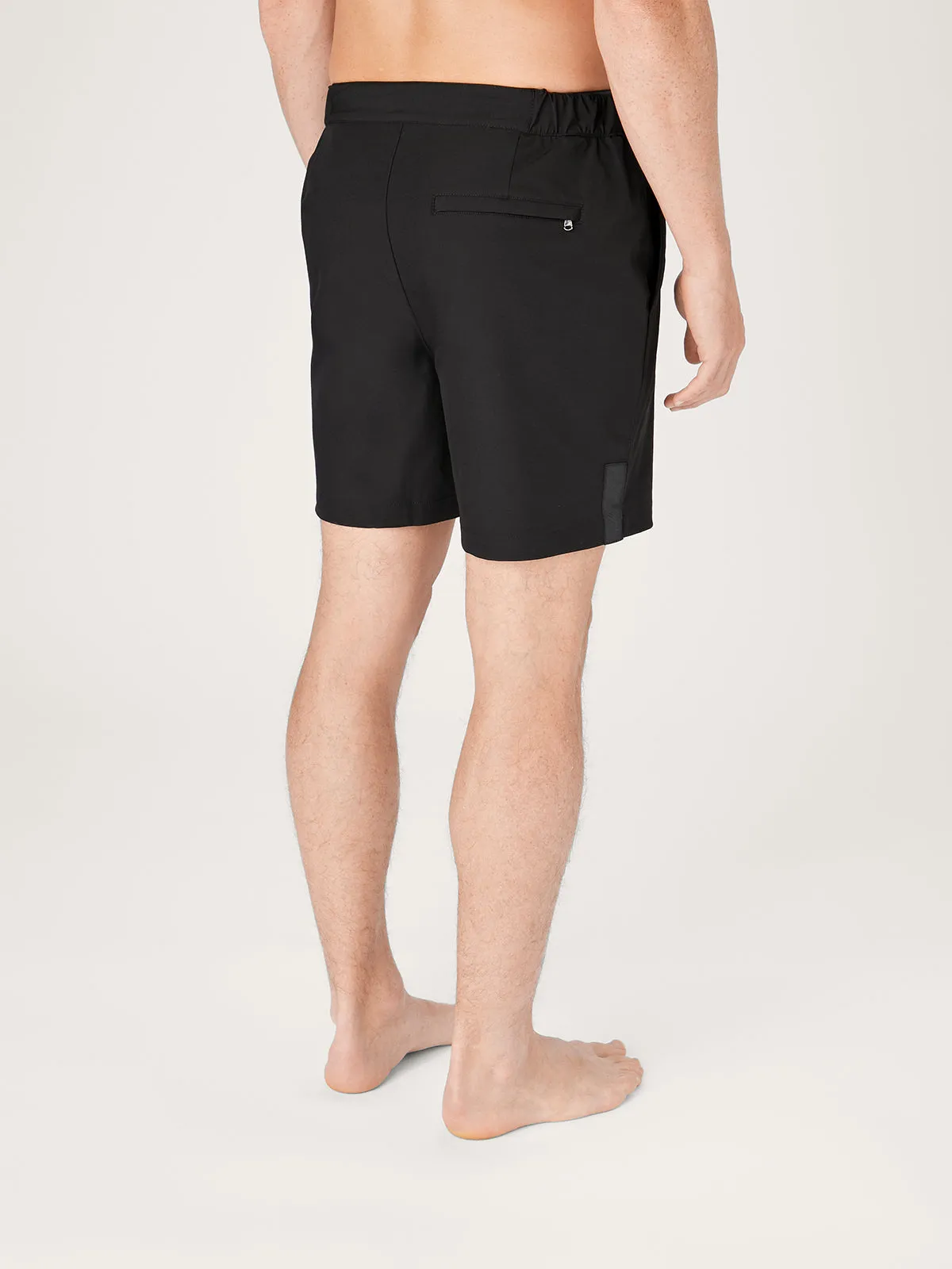 The Anywear Short 2.0 || Black | Recycled nylon without netting