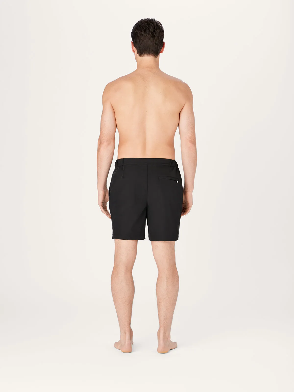 The Anywear Short 2.0 || Black | Recycled nylon without netting